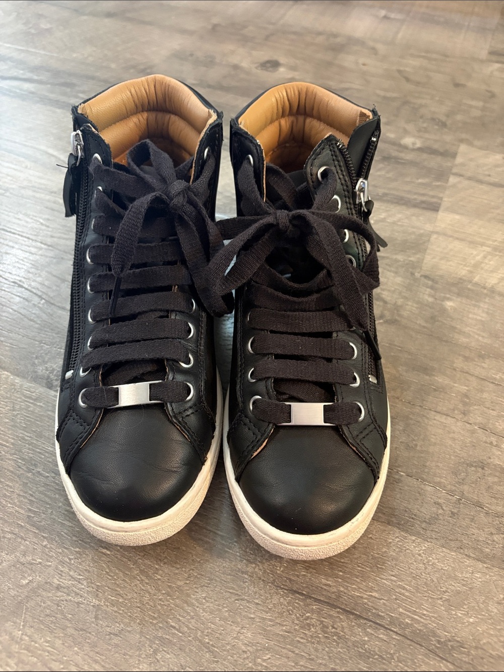 UGG Black High-Top Sneakers with Side Zipper size 7